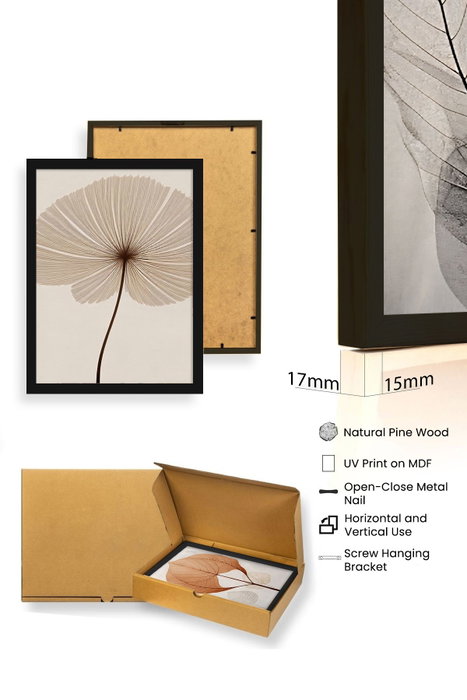 Wallity Huhu481S - Set de 3 pinturas decorativas en MDF de 35 x 50 cm